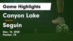 Canyon Lake  vs Seguin  Game Highlights - Dec. 10, 2020