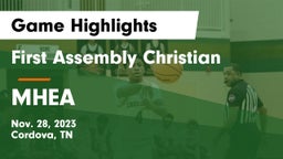 First Assembly Christian  vs MHEA Game Highlights - Nov. 28, 2023