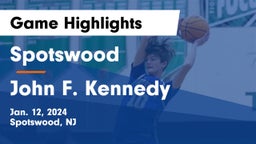 Spotswood  vs John F. Kennedy  Game Highlights - Jan. 12, 2024