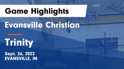 Evansville Christian  vs Trinity  Game Highlights - Sept. 26, 2022
