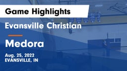 Evansville Christian  vs Medora Game Highlights - Aug. 25, 2022
