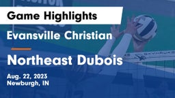 Evansville Christian  vs Northeast Dubois  Game Highlights - Aug. 22, 2023