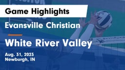 Evansville Christian  vs White River Valley  Game Highlights - Aug. 31, 2023
