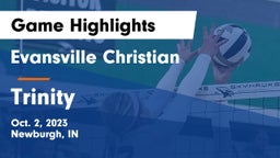 Evansville Christian  vs Trinity  Game Highlights - Oct. 2, 2023
