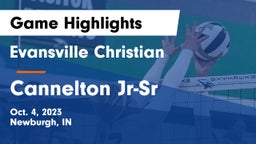 Evansville Christian  vs Cannelton Jr-Sr  Game Highlights - Oct. 4, 2023