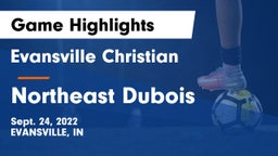 Evansville Christian  vs Northeast Dubois  Game Highlights - Sept. 24, 2022