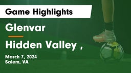 Glenvar  vs Hidden Valley ,  Game Highlights - March 7, 2024