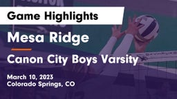 Mesa Ridge  vs Canon City Boys Varsity Game Highlights - March 10, 2023