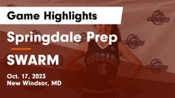 Springdale Prep vs SWARM Game Highlights - Oct. 17, 2023