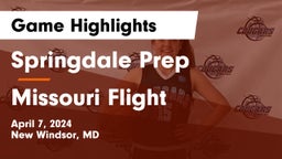 Springdale Prep vs Missouri Flight  Game Highlights - April 7, 2024