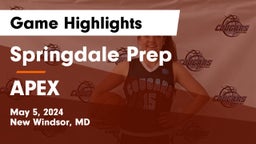 Springdale Prep vs APEX Game Highlights - May 5, 2024