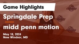Springdale Prep vs midd penn motion Game Highlights - May 18, 2024