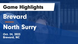 Brevard  vs North Surry  Game Highlights - Oct. 24, 2023