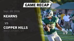 Recap: Kearns  vs. Copper Hills  2016