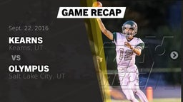 Recap: Kearns  vs. Olympus  2016