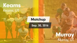 Matchup: Kearns  vs. Murray  2016