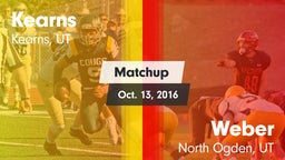 Matchup: Kearns  vs. Weber  2016