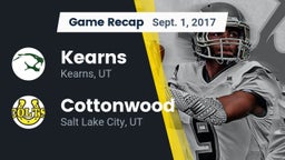 Recap: Kearns  vs. Cottonwood  2017