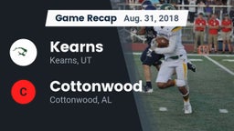Recap: Kearns  vs. Cottonwood  2018