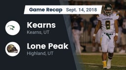 Recap: Kearns  vs. Lone Peak  2018