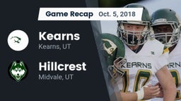 Recap: Kearns  vs. Hillcrest   2018