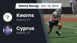 Recap: Kearns  vs. Cyprus  2019