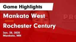 Mankato West  vs Rochester Century  Game Highlights - Jan. 28, 2020