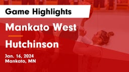 Mankato West  vs Hutchinson  Game Highlights - Jan. 16, 2024