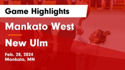 Mankato West  vs New Ulm  Game Highlights - Feb. 28, 2024