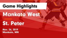 Mankato West  vs St. Peter  Game Highlights - Nov. 26, 2019