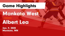 Mankato West  vs Albert Lea  Game Highlights - Jan. 9, 2020