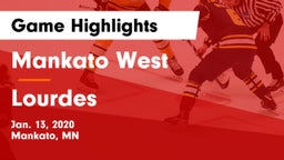 Mankato West  vs Lourdes  Game Highlights - Jan. 13, 2020