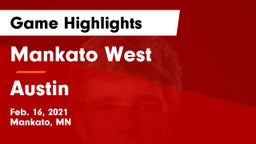 Mankato West  vs Austin  Game Highlights - Feb. 16, 2021