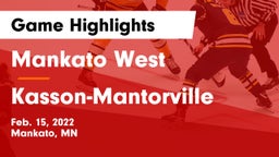 Mankato West  vs Kasson-Mantorville  Game Highlights - Feb. 15, 2022