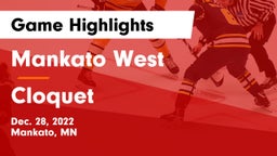 Mankato West  vs Cloquet  Game Highlights - Dec. 28, 2022