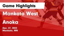 Mankato West  vs Anoka  Game Highlights - Dec. 27, 2022