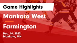 Mankato West  vs Farmington  Game Highlights - Dec. 16, 2023