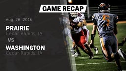 Recap: Prairie  vs. Washington  2016