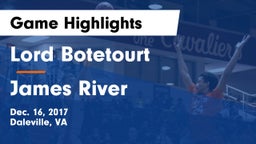 Lord Botetourt  vs James River  Game Highlights - Dec. 16, 2017