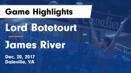 Lord Botetourt  vs James River  Game Highlights - Dec. 20, 2017