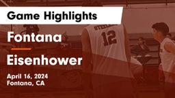 Fontana  vs Eisenhower  Game Highlights - April 16, 2024
