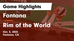 Fontana  vs Rim of the World  Game Highlights - Oct. 5, 2023