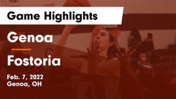 Genoa  vs Fostoria  Game Highlights - Feb. 7, 2022