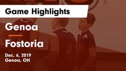 Genoa  vs Fostoria  Game Highlights - Dec. 6, 2019