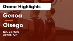 Genoa  vs Otsego  Game Highlights - Jan. 24, 2020
