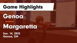 Genoa  vs Margaretta  Game Highlights - Jan. 14, 2023
