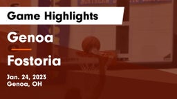 Genoa  vs Fostoria  Game Highlights - Jan. 24, 2023