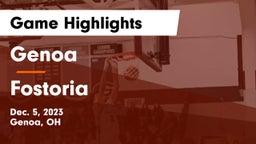 Genoa  vs Fostoria  Game Highlights - Dec. 5, 2023