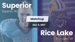 Matchup: Superior  vs. Rice Lake  2017