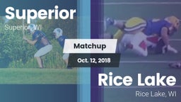 Matchup: Superior  vs. Rice Lake  2018